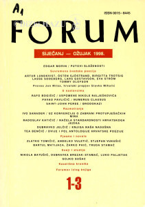 God. 37(1998), knj. 70, br. 1-3 (siječanj/ožujak) / glavni i odgovorni urednik Slavko Mihalić ; urednik Dubravko Jelčić