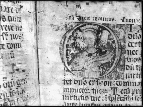 Knjižnica samostana svetog Frane (Šibenik) : Breviarium Franciscanum, inicijal D, f. 138, pergament, 15. st.