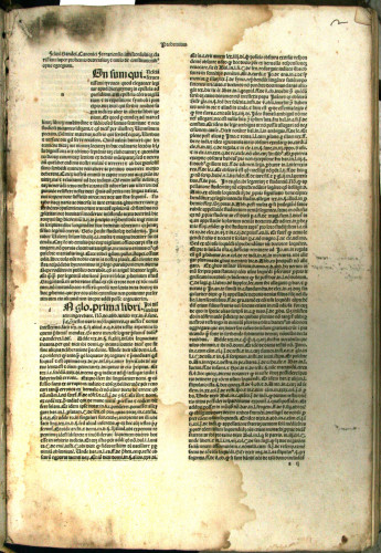 <[> Super prohemio Decretalium [papae Gregorii IX.] et titulo De constitutionibus] / [Felinus Sandeus]