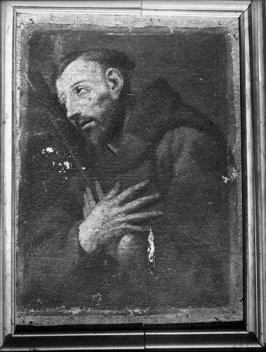 Franjevačka crkva Pohoda Blažene Djevice Marije (Prijevor, Dubrovnik) : Sveti Franjo Asiški, ulje na platnu, 17. st.