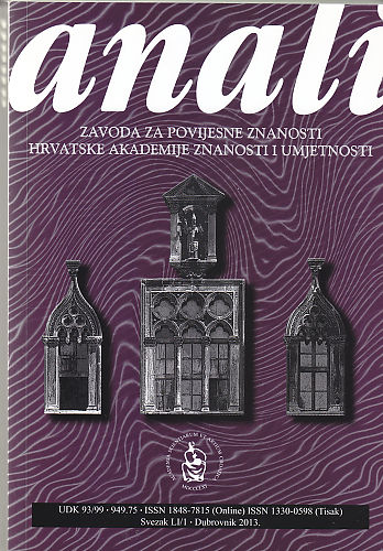 Sv. 51/1 (2013) / glavni urednik Nenad Vekarić
