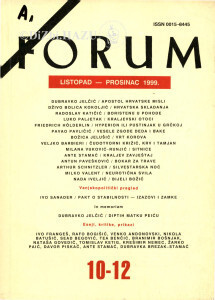 God. 38(1999), knj. 71, br. 10-12 (listopad/prosinac) / glavni i odgovorni urednik Slavko Mihalić ; urednik Dubravko Jelčić