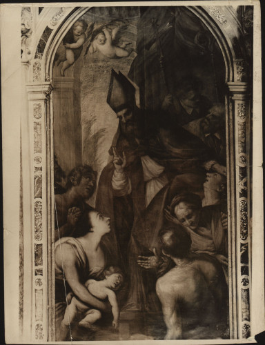 Crkva svetog Lovre (Šibenik) : Čudo svetog Blaža, ulje na platnu, druga pol. 17. st. (Antonio Carneo)