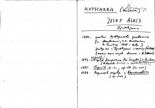 Kutschera (Kučera) Josef Alois : Ljubljana