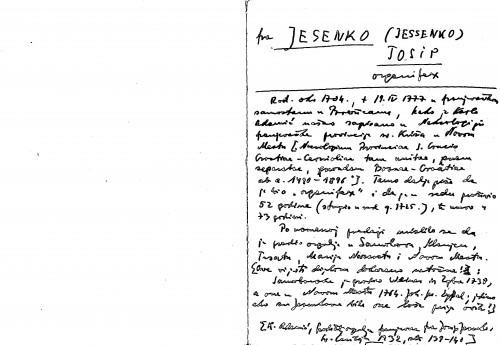 fra Jesenko (Jessenko) Josip : organifex