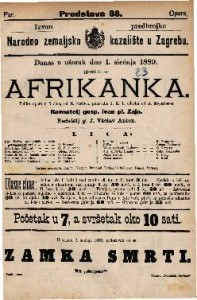 Afrikanka : Velika opera u 5 čina / Glasba od A. Meyerber-a