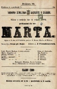 Marta : opera u 4 čina / glasba od Flotova