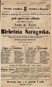 Blebetuša Saragoska : Šaljiva opereta u 2 čina