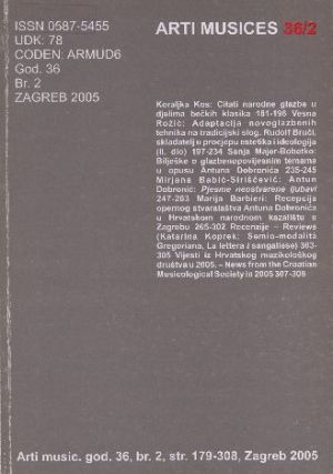 God. 36(2005), br. 2 / glavna i odgovorna urednica Vjera Katalinić