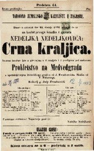 Crna kraljica : izvorna čarobna igra s pjevanjem u 2 razdjela i 1 predigrom