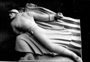 Sadreni model grupe boraca za Spomenik palim Šumadincima u Kragujevcu