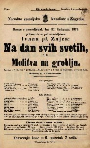 Na dan svih svetih ili Molitva na groblju : Igrokaz u 4 razdiela s predigrom 