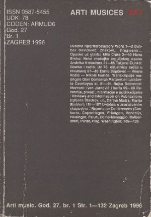God. 27(1996), br. 1 / glavni i odgovorni urednik Stanislav Tuksar