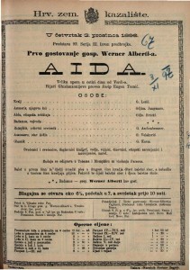 Aida : Velika opera u četiri čina / od Verdia