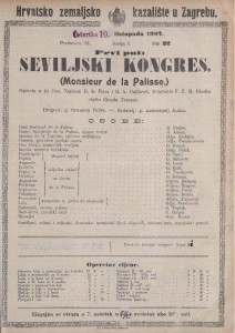 Seviljski kongres : opereta u tri čina  =  Monsieur de la Palisse