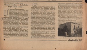 Studenti arhitekture i Omladinska pruga Šamac-Sarajevo 2 : Studentski list