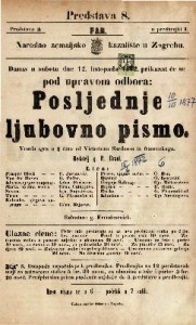 Posljednje ljubovno pismo : vesela igra u 3 čina / od Victoriena Sardou-a