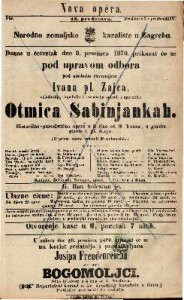 Otmica Sabinjankah : Historično-parodistična opera u 3 čina