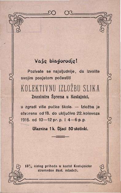 Kolektivna izložba slika Zvonimira Šprema