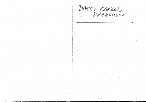 Dacci (Dazzi) Francesco