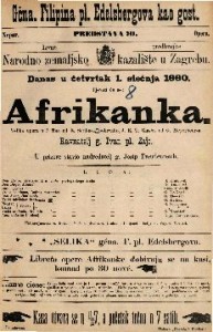 Afrikanka : velika opera u 5 čina / Glasba od G. Meyerbeer-a