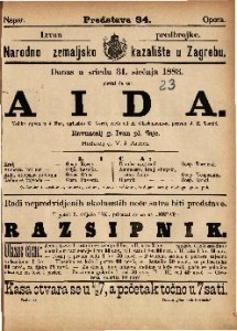 Aida : Velika opera u 4 čina / uglasbio G. Verdi