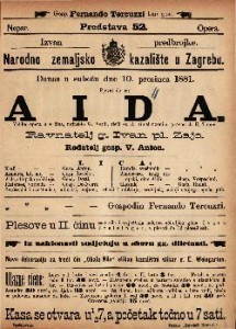 Aida : velika opera u 4 čina / uglasbio G. Verdi