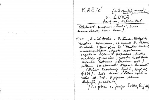 Kačić o. Luka : franjevac, Nakićev đak