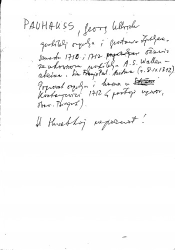 Pauhauss, Georg Ullrich
