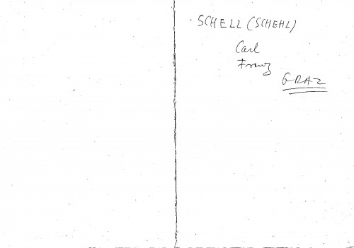 Schell (Schehl) Carl Franz : Graz