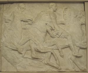 Dva konajnika, Partenon- južni friz