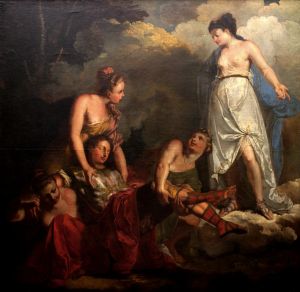 Ranjeni Paris i četiri djevojačka lika