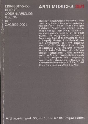 God. 35(2004), br. 1 / glavna i odgovorna urednica Vjera Katalinić