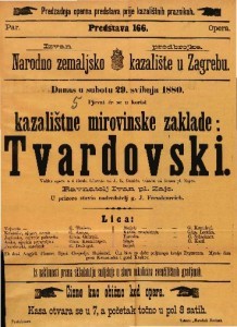 Tvardovski : Velika opera u 5 činah / Glasba od Ivana pl. Zajca