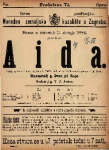 Aida : Velika opera u 4 čina / uglasbio G. Verdi