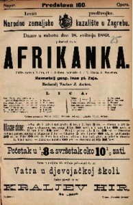 Afrikanka : Velika opera u 5 čina / Glasba od A. Meyerber-a