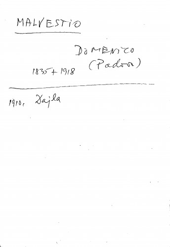Malvestio Domenico