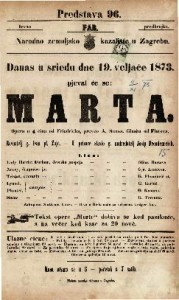 Marta : opera u 4 čina / glasba od Flotova