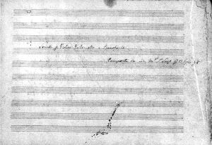 Sonata per violino, violoncello e pianoforte  / composta da Antonio Sorgo