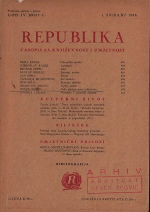 Neka pitanja nove arhitekture : Republika