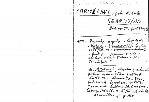 Carmiliani Sebastijan : pok. Nikole : dubrovački graditelj