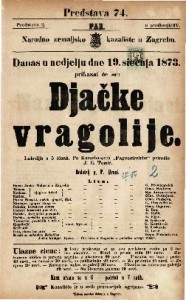 Djačke vragolije : Lakrdija u 5 činah / Po Kotzebu-ovih "Pagenstreiche" priredio J. E. Zomić