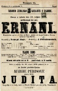 Ernani : romantična opera u 4 čina / glasba od Josipa Verdi-a