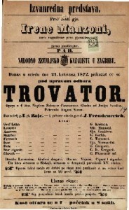 Trovator : opera u 4 čina / glasba od Josipa Verdi-a