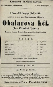 Obalarova kći : Drama u 5 aktah / Iz englezkoga polag Sheridana Knowlesa