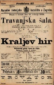 Kraljev hir : Opereta u jednom činu / uglasbio Ivan pl. Zajc