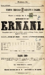 Ernani : romantična opera u 4 čina / glasba od Josipa Verdi-a