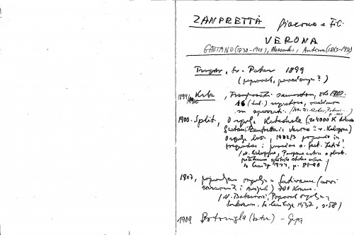 Zanfretta Giacomo e fili : Verona