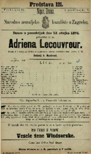 Adriena Lecouvreur : drama u 5 činah / po Scribe-u i Legouve-u napisao Heinrich Grans
