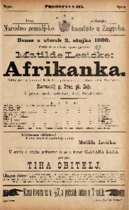 Afrikanka : velika opera u 5 čina / Glasba od G. Meyerbeer-a